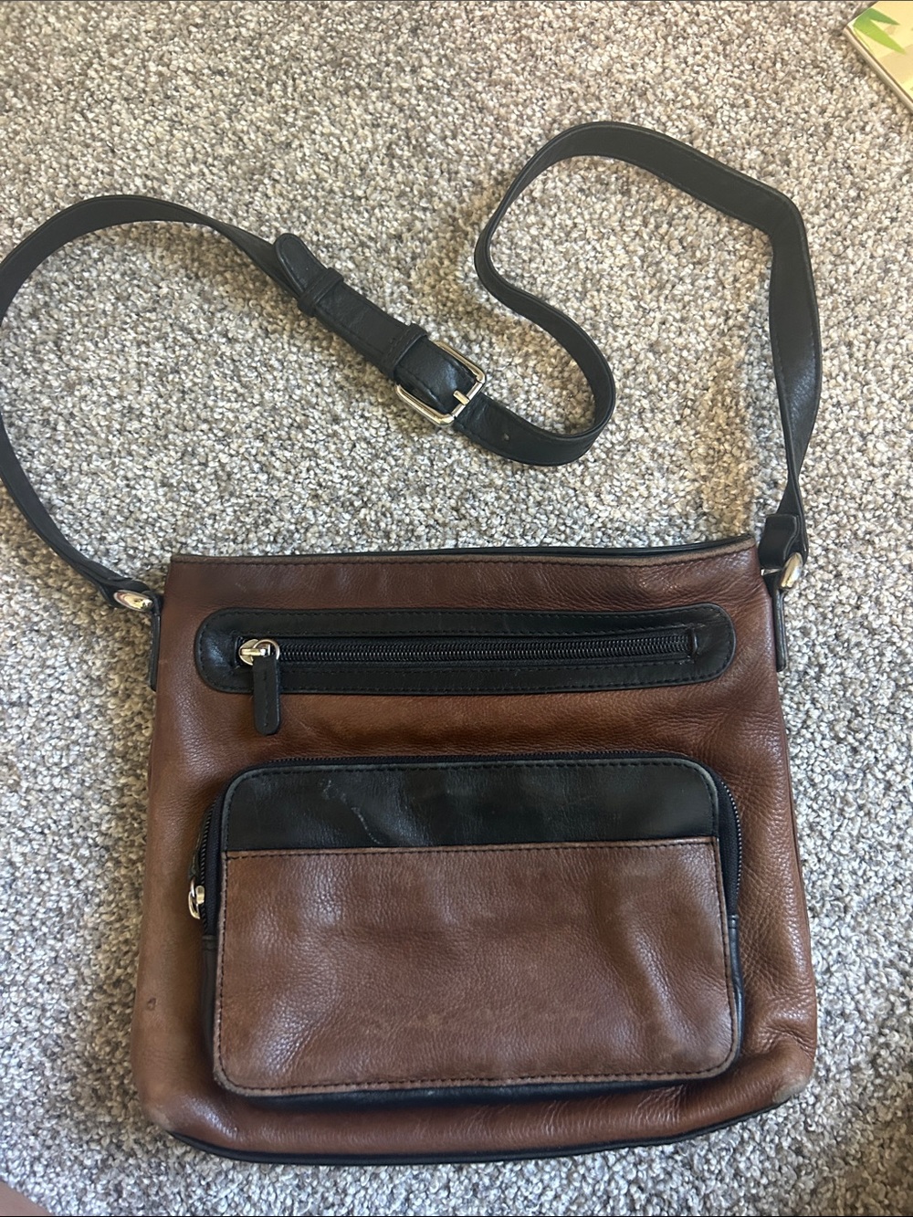 New York Two-Tone Brown Bag Purse